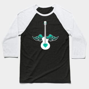 Flying Guitar Baseball T-Shirt